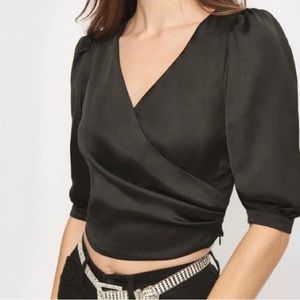 Dynamite wrap crop top